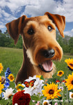 Irish Terrier - Best of Breed  Summer Fields Outdoor House and Garden Flag