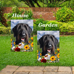 Irish Wolfhound Black - Best of Breed  Summer Fields Outdoor House and Garden Flag