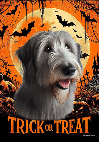 Irish Wolfhound Grey - Best of Breed  Halloween Outdoor House and Garden Flag