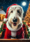 Irish Wolfhound White -  Best of Breed DCR Christmas Outdoor House and Garden Flag