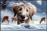 Irish Wolfhound Fawn -  Best of Breed Winter Wonderland Floor Mat Tufted Loop 18" x 27"