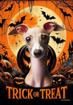 Italian Greyhound Fawn/White - Best of Breed  Halloween Outdoor House and Garden Flag