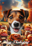 Jack Russell Brown/Black -  Best of Breed  Thanksgiving Outdoor House and Garden Flag