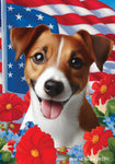 Jack Russell - Best of Breed  Patriotic I All-American Outdoor House and Garden Flag