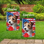 Jack Russell Wirehaired -  Best of Breed  Patriotic I All-American Outdoor House and Garden Flag