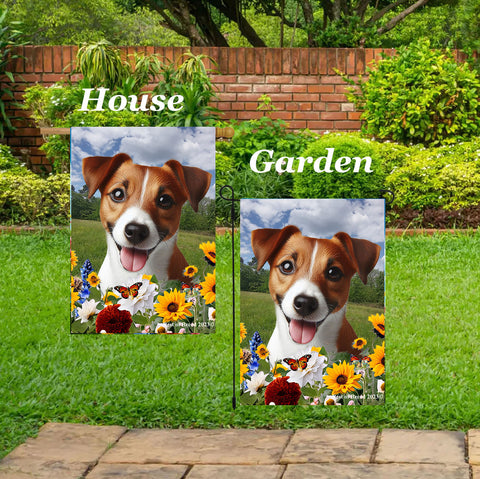 Jack Russell - Best of Breed  Summer Fields Outdoor House and Garden Flag