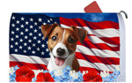 Jack Russell - Best of Breed Patriotic Mailbox Cover Hi-Grade Vinyl 6" x 19"