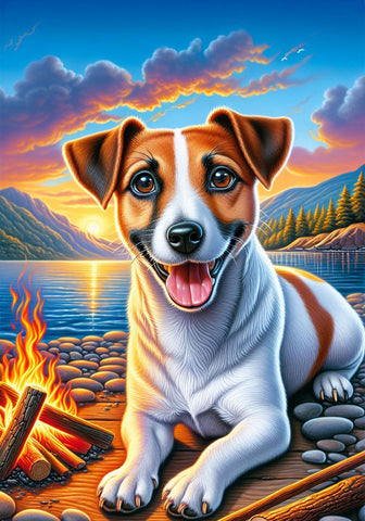 Jack Russell - Best of Breed DCR Summer Camping   Outdoor House and Garden Flag