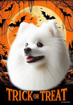 Japanese Spitz -  Best of Breed  Halloween Outdoor House and Garden Flag