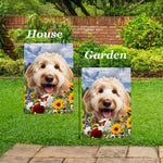 Labradoodle Blonde - Best of Breed  Summer Fields Outdoor House and Garden Flag
