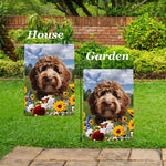 Labradoodle Chocolate - Best of Breed  Summer Fields Outdoor House and Garden Flag