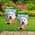 Labradoodle White -   Best of Breed  Summer Fields Outdoor House and Garden Flag