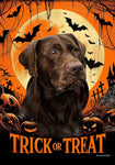 Chocolate Labrador - Best of Breed  Halloween Outdoor House and Garden Flag