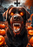 Chocolate Labrador - Best of Breed DCR Halloween Outdoor House and Garden Flag