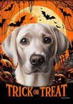 Silver Labrador -  Best of Breed  Halloween Outdoor House and Garden Flag