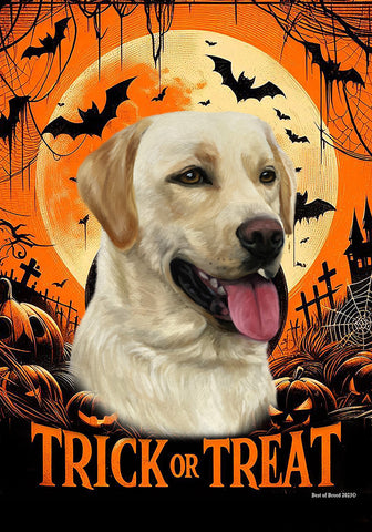 Yellow Labrador - Best of Breed  Halloween Outdoor House and Garden Flag