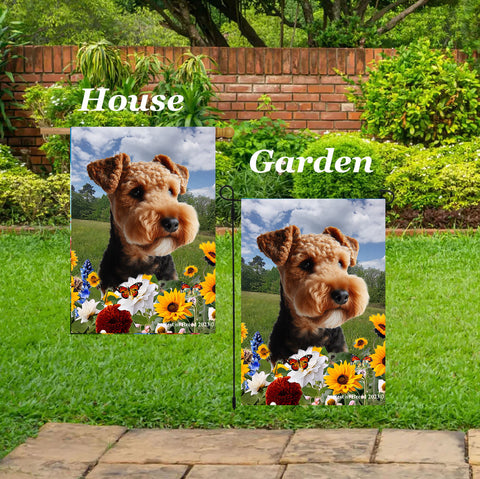 Lakeland Terrier - Best of Breed  Summer Fields Outdoor House and Garden Flag