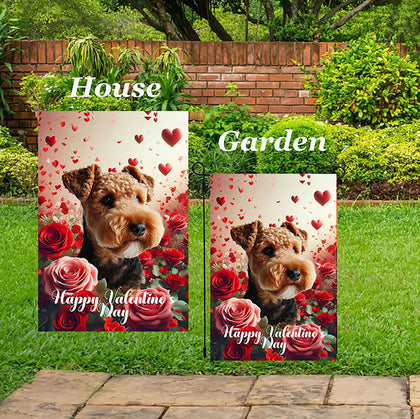 Lakeland Terrier - Best of Breed  Valentine's Day Outdoor House and Garden Flag