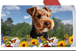 Lakeland Terrier - Best of Breed Summer Flowers Mailbox Cover Hi-Grade Vinyl 6" x 19"