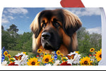 Leonberger -  Best of Breed Summer Flowers Mailbox Cover Hi-Grade Vinyl 6" x 19"