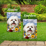 Lhasa Apso White - Best of Breed  Summer Fields Outdoor House and Garden Flag