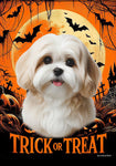 Lhasa Apso Cream - Best of Breed  Halloween Outdoor House and Garden Flag