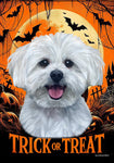 Maltese - Best of Breed  Halloween Outdoor House and Garden Flag