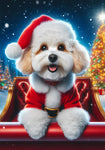 Maltipoo - Best of Breed DCR Christmas Outdoor House and Garden Flag