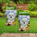Maltipoo - Best of Breed  Summer Fields Outdoor House and Garden Flag