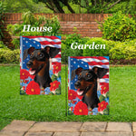 Manchester Terrier -  Best of Breed  Patriotic I All-American Outdoor House and Garden Flag