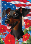 Manchester Terrier -  Best of Breed  Patriotic I All-American Outdoor House and Garden Flag