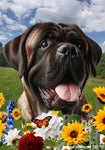 Mastiff Brindle -  Best of Breed  Summer Fields Outdoor House and Garden Flag