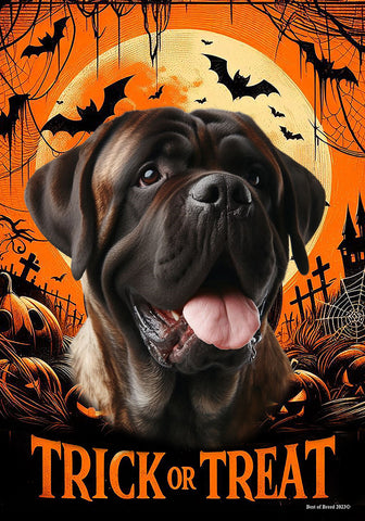 Mastiff Brindle -  Best of Breed  Halloween Outdoor House and Garden Flag