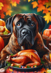 Mastiff Brindle - Best of Breed DCR Thanksgiving Outdoor House and Garden Flag