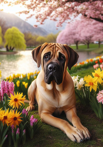Mastiff Fawn - Best of Breed DCR Spring Outdoor Flag