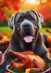 Mastiff Grey - Best of Breed DCR Thanksgiving Outdoor House and Garden Flag