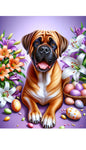 Mastiff Fawn - Best of Breed DCR Easter Holiday    Outdoor House and Garden Flag