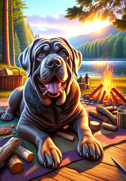 Mastiff Grey - Best of Breed DCR Summer Camping   Outdoor House and Garden Flag