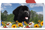 Newfoundland - Best of Breed Summer Flowers Mailbox Cover Hi-Grade Vinyl 6" x 19"