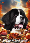 Newfoundland Landseer - Best of Breed  Thanksgiving Outdoor House and Garden Flag