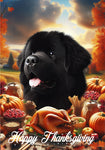 Newfoundland - Best of Breed  Thanksgiving Outdoor House and Garden Flag