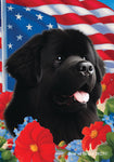 Newfoundland - Best of Breed  Patriotic I All-American Outdoor House and Garden Flag