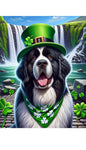 Newfoundland Landseer - Best of Breed DCR Saint Patricks Day Day Outdoor House and Garden Flag