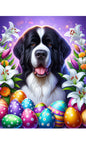 Newfoundland Landseer - Best of Breed DCR Easter Holiday    Outdoor House and Garden Flag