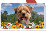 Norfolk Terrier - Best of Breed Summer Flowers Mailbox Cover Hi-Grade Vinyl 6" x 19"