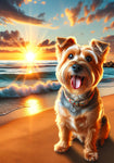 Norfolk Terrier - Best of Breed DCR Summer Sunset Outdoor House and Garden Flag