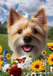 Norwich Terrier - Best of Breed  Summer Fields Outdoor House and Garden Flag