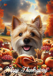 Norwich Terrier - Best of Breed  Thanksgiving Outdoor House and Garden Flag