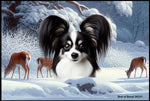 Papillion Black/White - Best of Breed Winter Wonderland Floor Mat Tufted Loop 18" x 27"