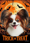 Papillion R/W - Best of Breed  Halloween Outdoor House and Garden Flag